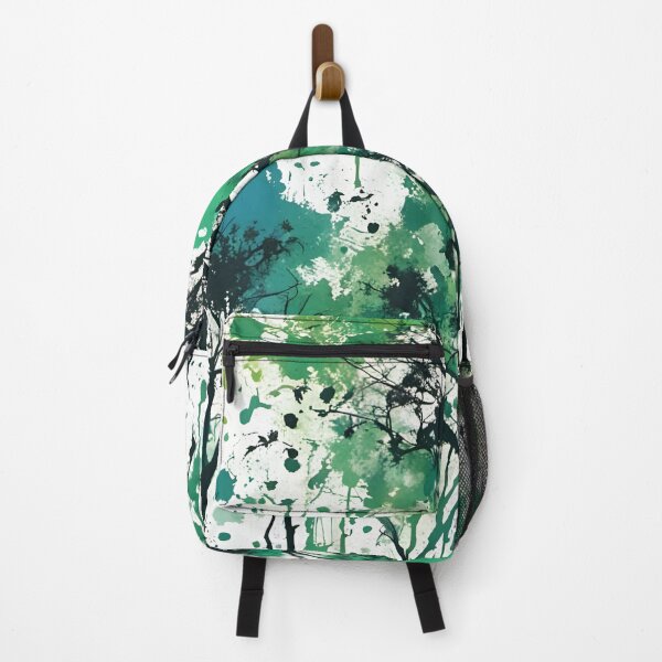 Item preview, Digital painting of trees in a graffiti, graphic, grunge style in green and black designed and sold by SirenSeventyOne.