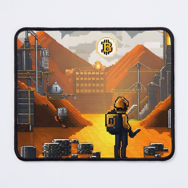 Item preview, Bitcoin Cryptocurrency Pixel Art designed and sold by CM7Designs.