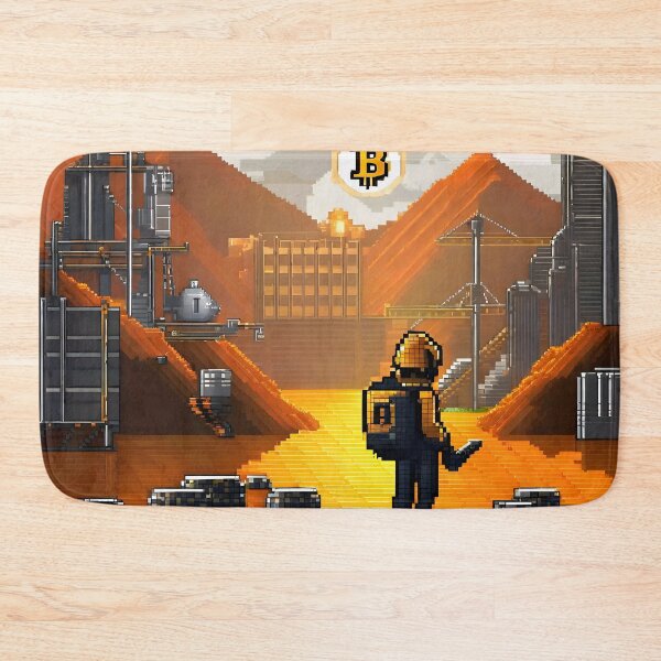 Item preview, Bitcoin Cryptocurrency Pixel Art designed and sold by CM7Designs.