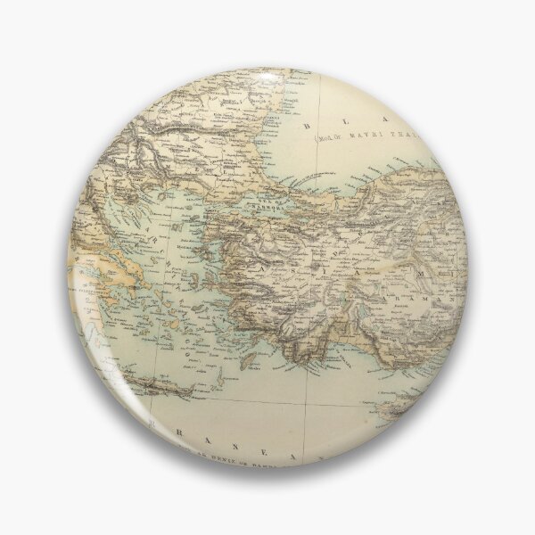 Item preview, Vintage Turkish Empire Map (1872) designed and sold by BravuraMedia.