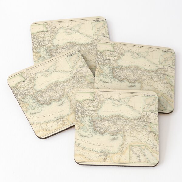 Item preview, Vintage Turkish Empire Map (1872) designed and sold by BravuraMedia.