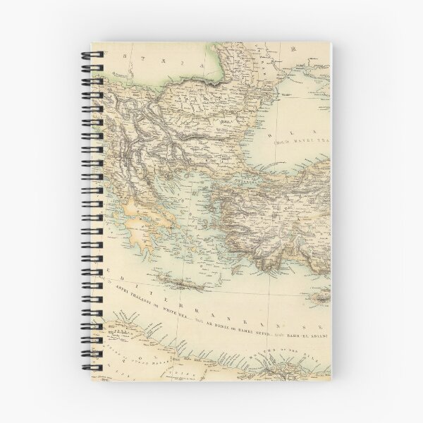 Item preview, Vintage Turkish Empire Map (1872) designed and sold by BravuraMedia.