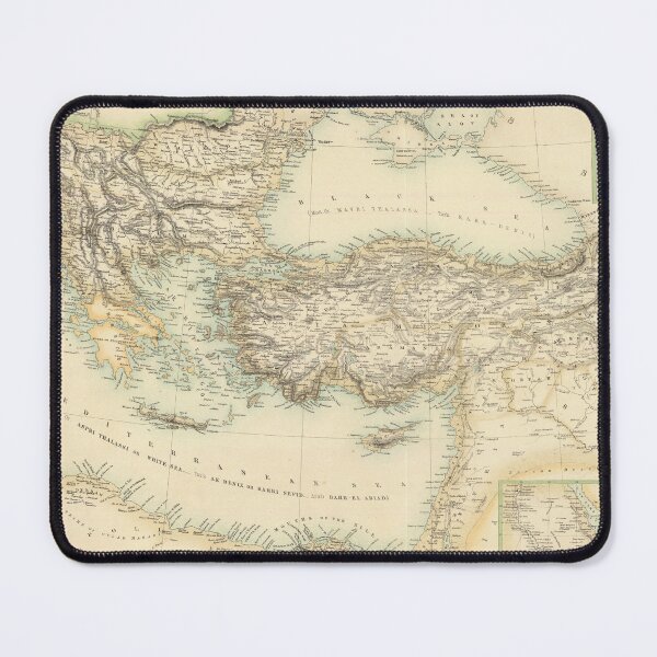 Item preview, Vintage Turkish Empire Map (1872) designed and sold by BravuraMedia.