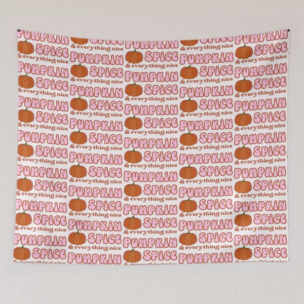 Item preview, Pumpkin Spice and Everything Nice Retro Light Pink Orange Fall Pumpkin designed and sold by Sunshine-Dreams.
