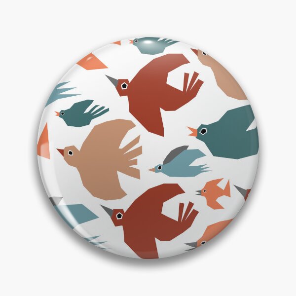 Item preview, Pattern with funny colorful birds designed and sold by Ekatherinne.