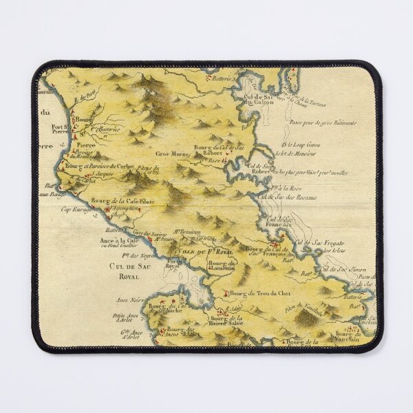 Item preview, Vintage Map of Martinique (1780) designed and sold by BravuraMedia.