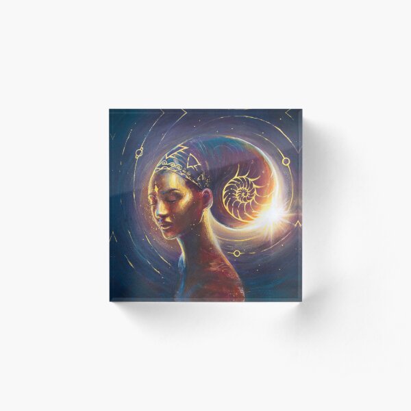 Feminine Divine/Celestial Empress Acrylic Block