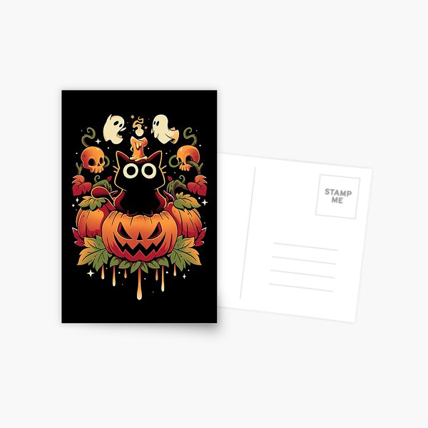 Item preview, Halloween Candle Trick - Autumn Cat designed and sold by Snouleaf.