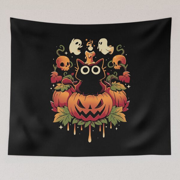 Item preview, Halloween Candle Trick - Autumn Cat designed and sold by Snouleaf.