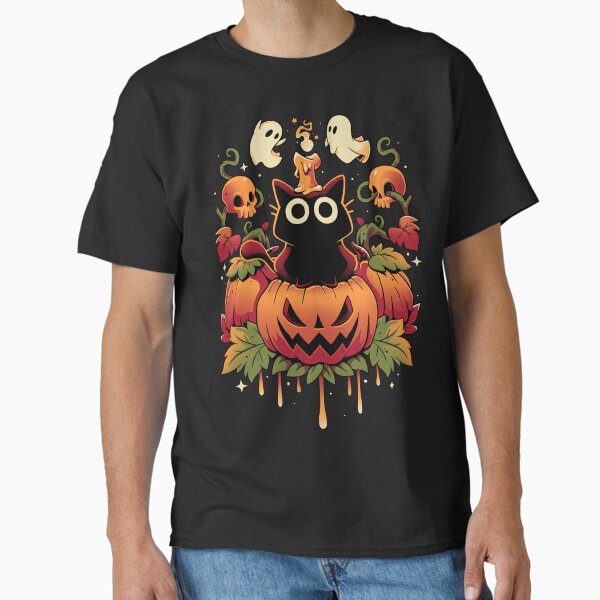 Vista previa del artículo con la obra «Truco de velas de Halloween - Gato de otoño», diseñado y vendido por Snouleaf.