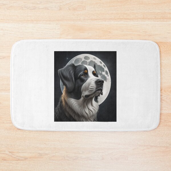Item preview, hairy colorful dog with moon Phone Cases  designed and sold by fowzi shokri.