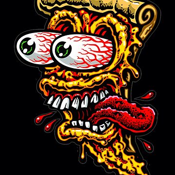 Rat Fink Pizza | Art Print