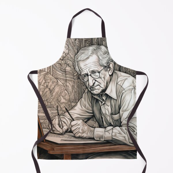 Item preview, Noam Chomsky drawing designed and sold by ComicsFactory.