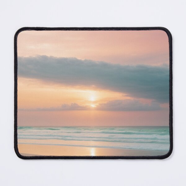 Item preview, Pastel colored sunset beach scene designed and sold by mikaws.