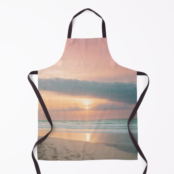 Item preview, Pastel colored sunset beach scene designed and sold by mikaws.