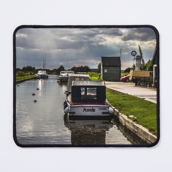 Item preview, Boats Resting at Thurne's Waters designed and sold by Avril Harris.