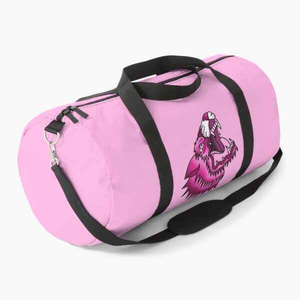Item preview, Angry Wolf Pink - Traditional Tattoo Style designed and sold by Ames-O-Art.