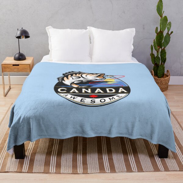 Aperçu de l'œuvre Crête de pêche Cool Canada Awesome Outdoors créée et vendue par TinyStarCanada.