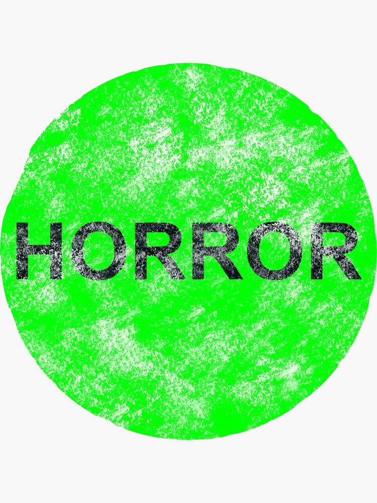 HORROR - Retro Video Rental Sticker