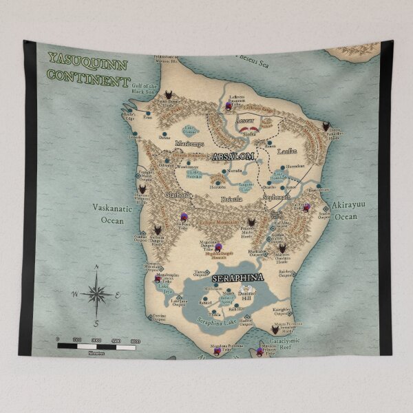 Item preview, Yasuquinn Continent Map designed and sold by Mychaila's Creations.