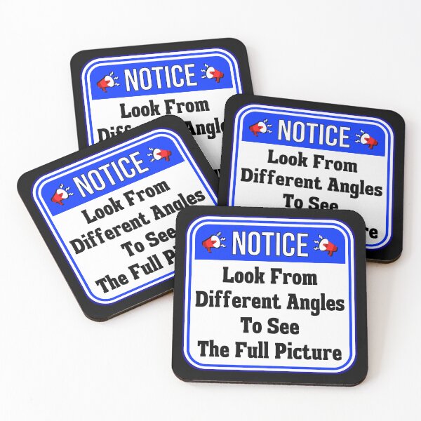 Item preview, NOTICE:  Look From Different Angles To See The Full Picture - funny warning signs designed and sold by DesignsFromTW-S.