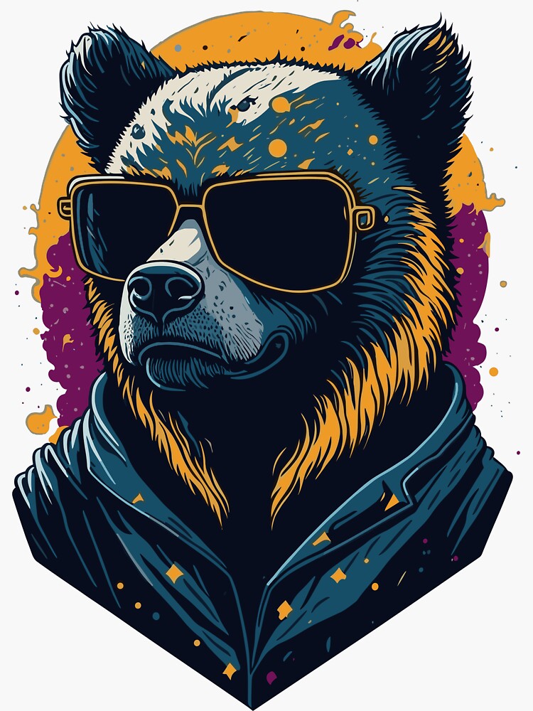 Boogie Bear Sticker for Sale by OfficialCoolCat