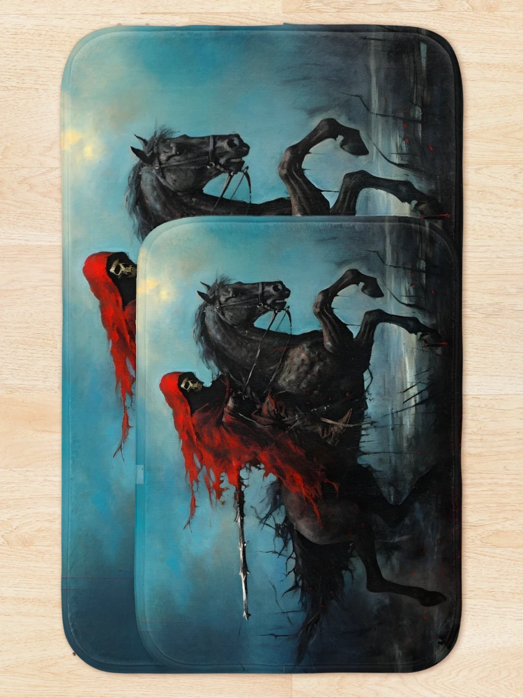 Thumbnail 5 of 6, Bath Mat, Doomsday Rider designed and sold by 20th-eclipse.