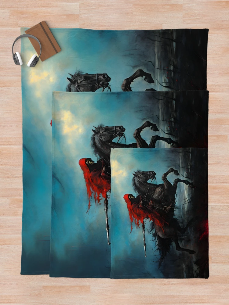 Thumbnail 5 of 6, Throw Blanket, Doomsday Rider designed and sold by 20th-eclipse.
