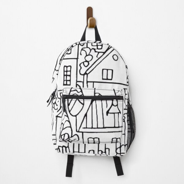 Item preview, Village houses line art designed and sold by RachelRebel.