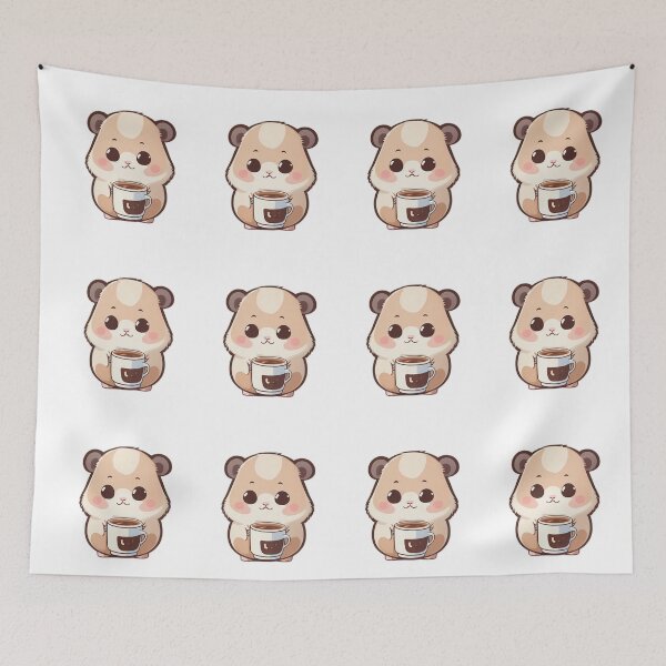 Item preview, Sweet hamster with coffee designed and sold by Majkel & Majkel.