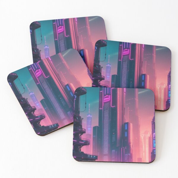 Item preview,  neon-lit metropolis futuristic  designed and sold by mikaws.