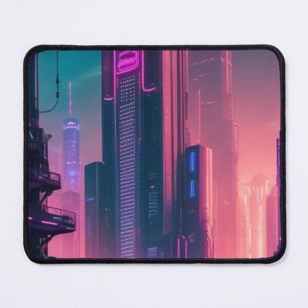 Item preview, neon-lit metropolis futuristic designed and sold by mikaws.
