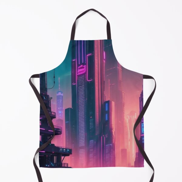 Item preview, neon-lit metropolis futuristic designed and sold by mikaws.