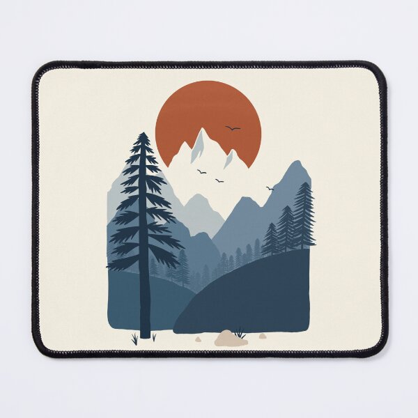 Item preview, Mountains Art Print designed and sold by BluebellPainter.