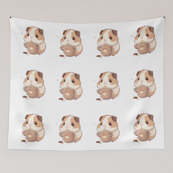 Item preview, Cute guinea pig  with coffee designed and sold by Majkel & Majkel.