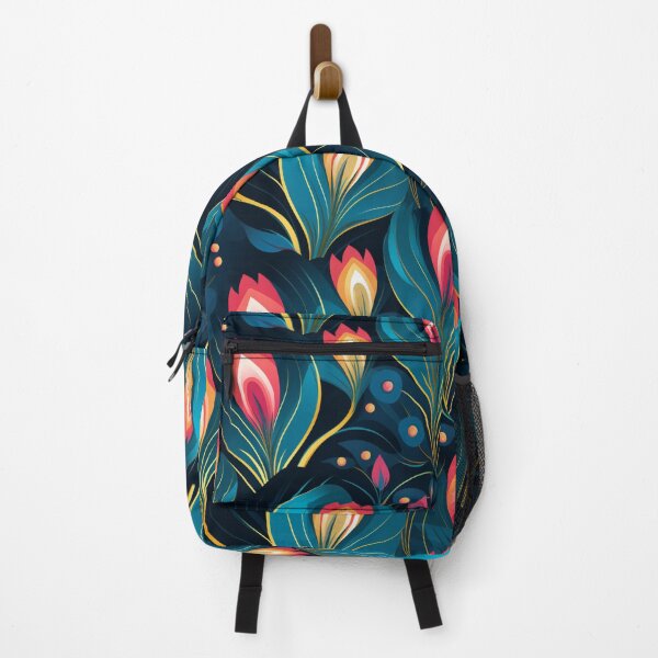 Item preview, Midnight Blooms: Dark Floral Pattern with Abstract Flowers designed and sold by minjagoods.