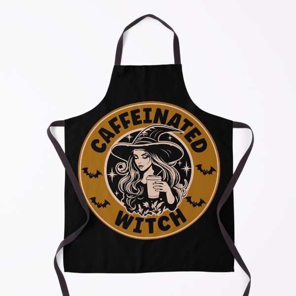 Item preview, Orange Caffeinated Witch | Halloween Coffee Lover Witch - Black designed and sold by PearlMoonGrapes.