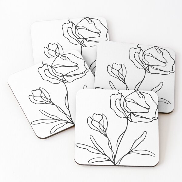 Item preview, Wildflower Botanical Line Art | Elegant Floral Leaf Design designed and sold by RachelFCreative.