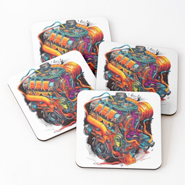 Item preview, "Engine in Technicolor" designed and sold by Art-Vortex-fr.