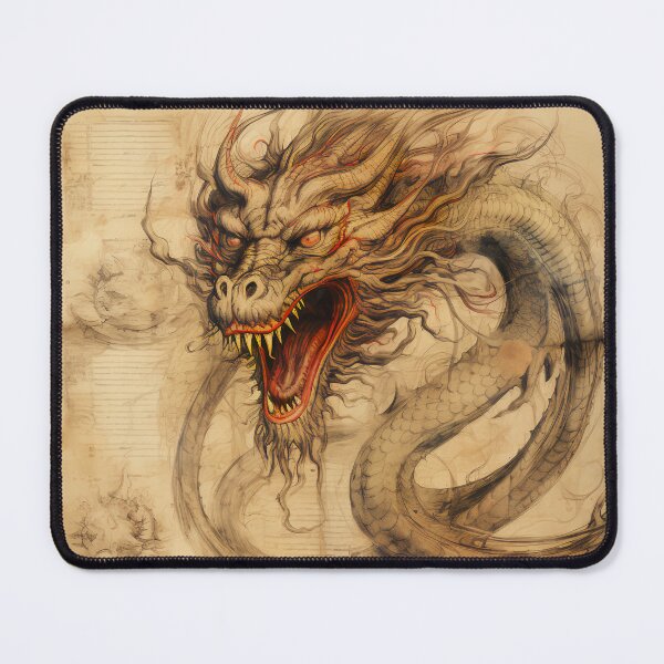 Item preview, Old Ancient Drawings of Dragons designed and sold by BrandonArtWorld.