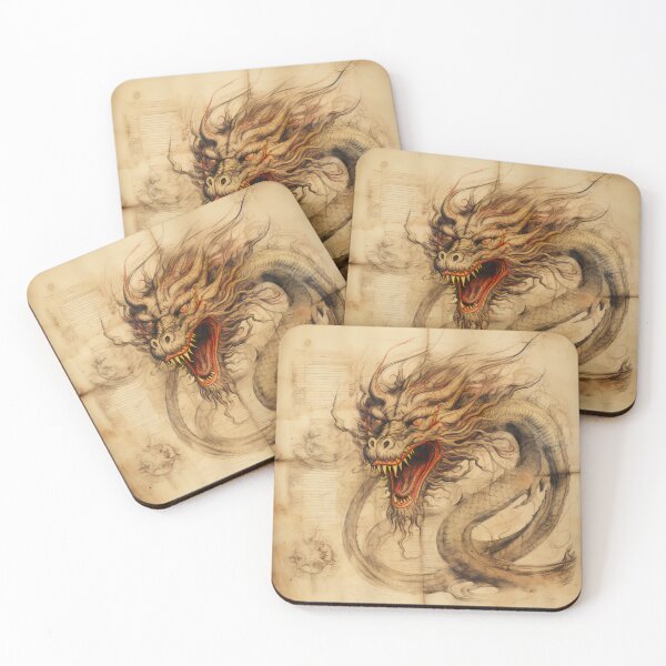 Item preview, Old Ancient Drawings of Dragons  designed and sold by BrandonArtWorld.