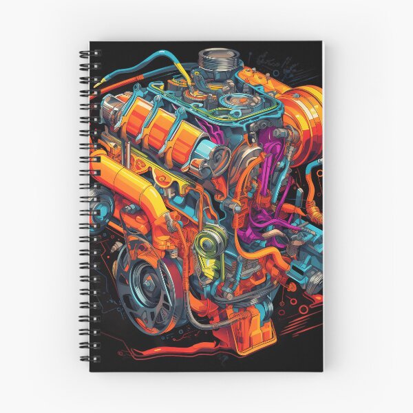 Item preview, "Engine in Technicolor" designed and sold by Art-Vortex-fr.