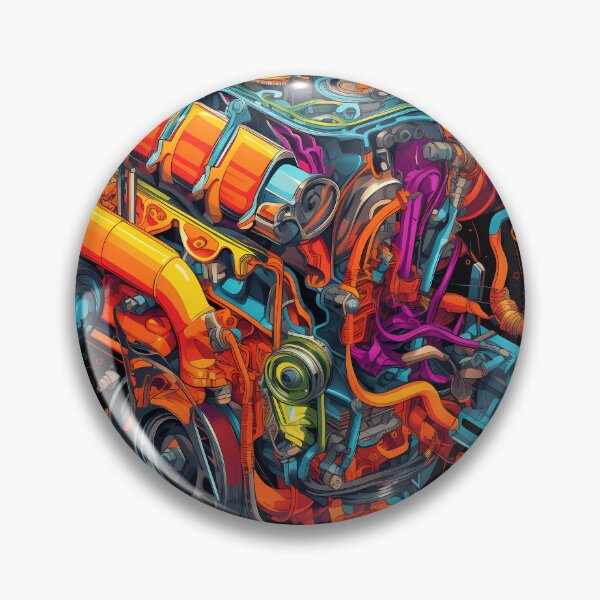 Item preview, "Engine in Technicolor" designed and sold by Art-Vortex-fr.