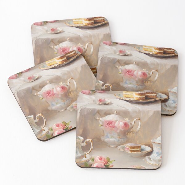 Item preview, Dainty Tea Party seamless designed and sold by Madeby-JudyBoo.