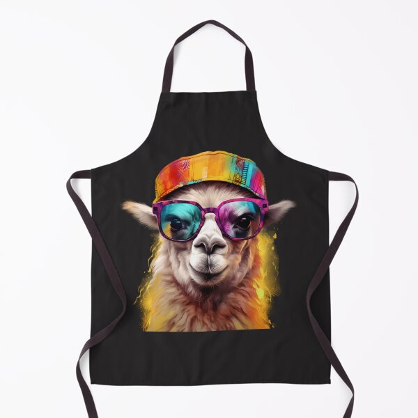 Item preview, Funny colorful stylish lama with sunglasses designed and sold by Dreamtodream.