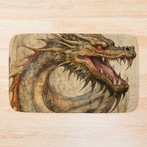Item preview, Old Ancient Drawings of Dragons  designed and sold by BrandonArtWorld.