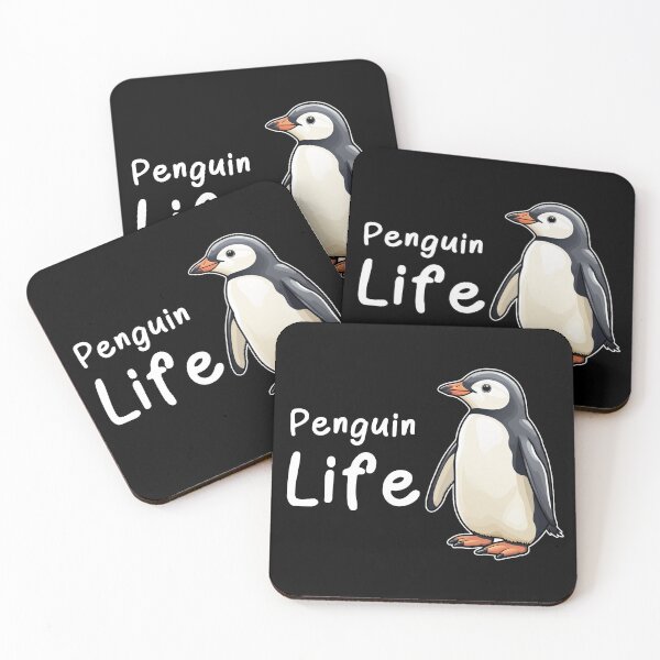 Item preview, Penguin Life Adult Penguin Quote designed and sold by LudwikeArts.