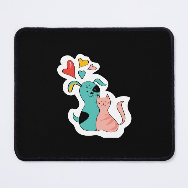 Item preview, Dog and cat are friends forever - funny design designed and sold by Basma Store.