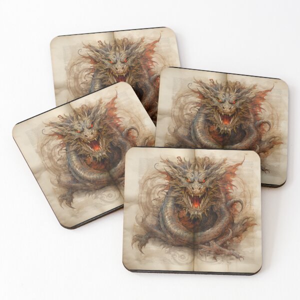 Item preview, Old Ancient Drawings of Dragons  designed and sold by BrandonArtWorld.