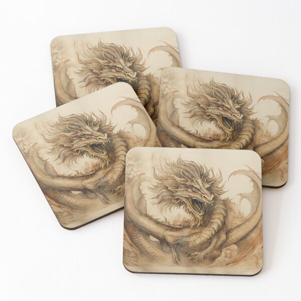 Item preview, Old Ancient Drawings of Dragons  designed and sold by BrandonArtWorld.
